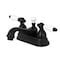 Kingston Brass KS3600PL 4" Centerset Bathroom Faucet, Matte Black KS3600PL - alternate 1